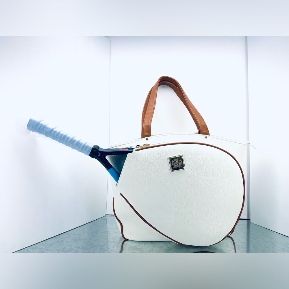 $300 COURT COUTURE Faux Leather KARISA Luxury Tennis Racket Shoulder Bag